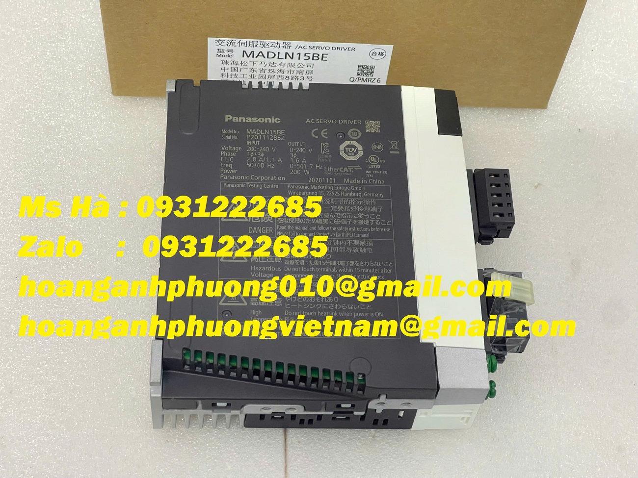 Panasonic MADLN15BE bộ driver 200W - hàng mới - giá tốt chốt ngay